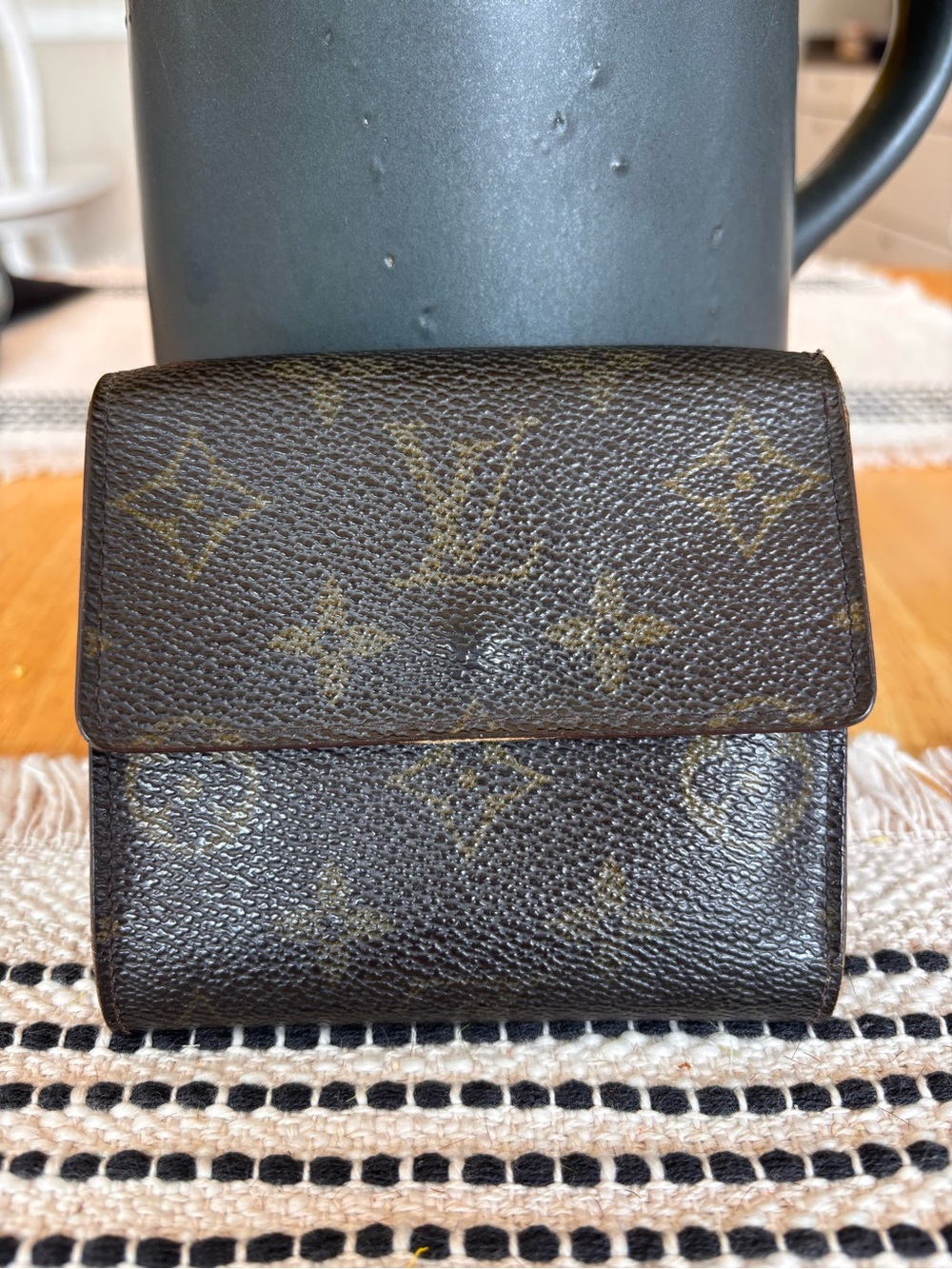 Louis Vuitton Vintage Brown Monogram Trifold Wallet